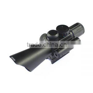 High quality rifle optic scope 4X30 red laser sight with side attached airgun scope