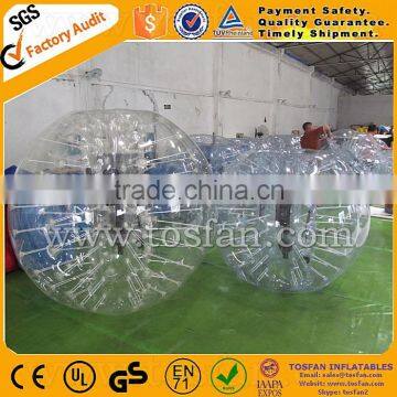Promotion cheap human inflatable bumper bubble ball loopy ball TB178