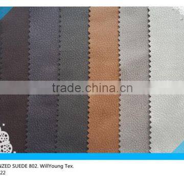 Bronzed,Printed Suede Fabric Laminated for Sofa Cover