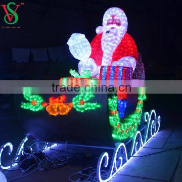 LED Acrylic Reindeer Sleigh
