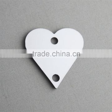 heart shape sublimation mdf bag tag blank