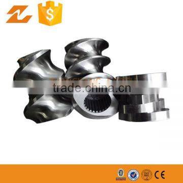 Good corrosion-resistance screw element and segmented barrel for masterbatch making machine