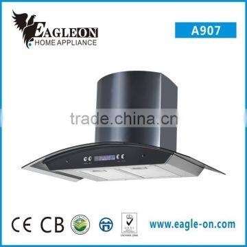 island mounted commercial range hood