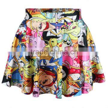 2015 Lady Skirt Sublimation Printing Mini Skirt High Quality N13-5