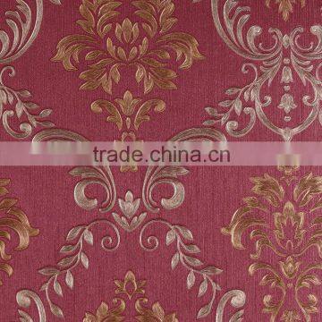 decorating embosser wallpaper wood effect for chrismas pvc wallpaper