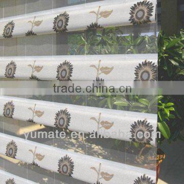 YUMA 100% polyester peacock shade window blind