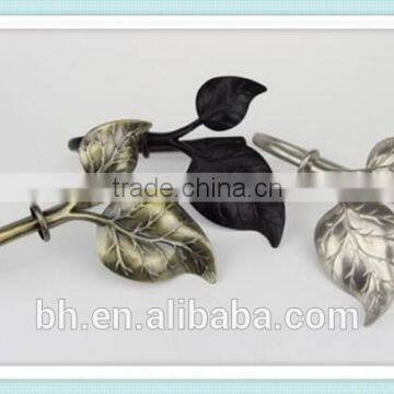 Modern Leaf Finial Curtain Tieback,Metal Curtain Tieback Tassel