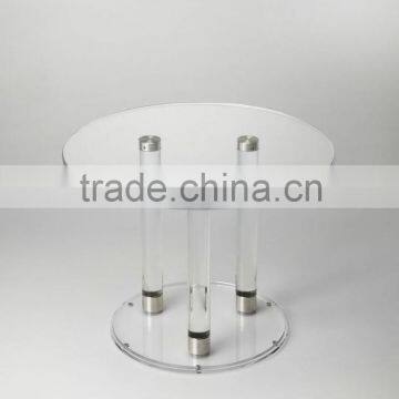 Modern acrylic coffee table/Oval glass top coffee table
