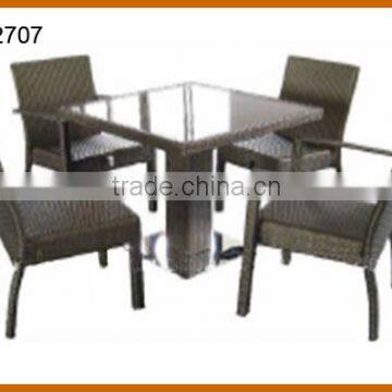 5PCS Wicker Table Chair Dining Set