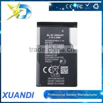 wholesale gb/t 18287-2000 3.7v 890mah bl-4c mobile phone battery for nokia 6300