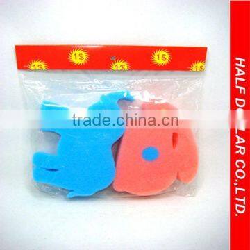 2pcs Soft Animal Shape Bath Sponges