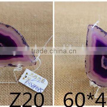 Wholesale Natural Dream Amethyst Agate Silce Druzy Pendant Necklace photo-5