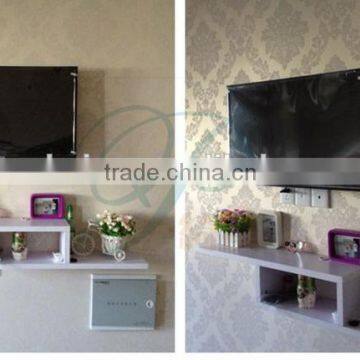 Easy Style Very Useful TV Shelf On The Wall