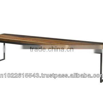 INDUSTRIAL BENCH, IRON WOOD BENCH