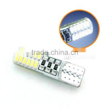 T10 24 Smd CANBUS ERROR FREE Silica Gel Car Marker Light Waterproof Wedge Light Reading Dome Auto Parking Bulbs photo-2