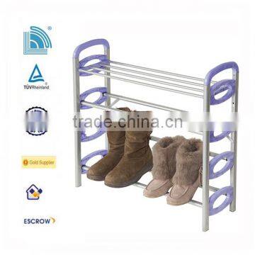 2014 Natural high quality steel shoe rack simple designs