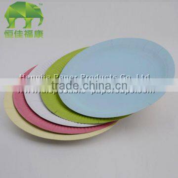 New Products 2016 Disposable Gold Colour Raw Materials Paper Plate For Party photo-4