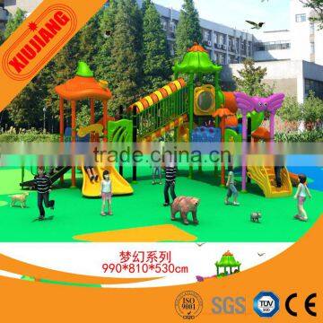 Xiujiang Kids Outdoor Fitness Equipment With Plastic Slide photo-2