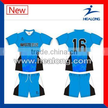 blue volleyball uniform, custom volleyball cloth