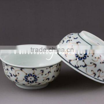 Light-Golden Flower Porcelain Tea Cup, 60ML/cup