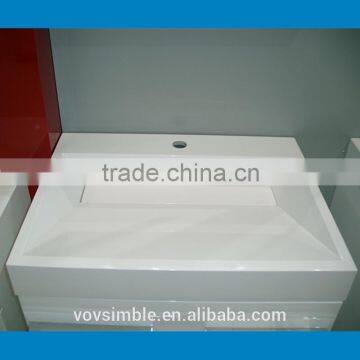 Popular decoration solid surface ear wash basin