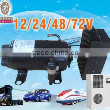 Auto ac compressor 12/24v dc compressor for electric mini-van electric car cabin air conditioner