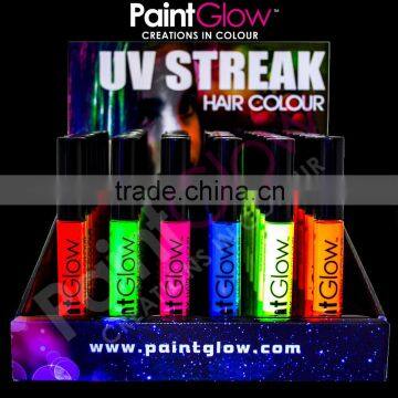 PaintGlow - Neon/UV Hair Mascara - Fluorescent Hair Streaks