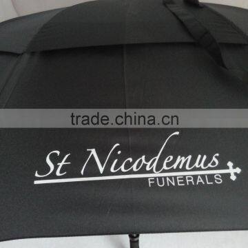 2 Layer Straight Windproof Automatic Parasol Golf Umbrella