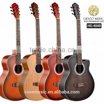 40 inch beginner musical instrument acoustic guitar CARAVAN MUSIC HS4040