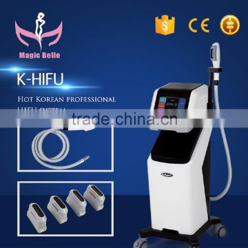 Forehead Wrinkle Removal 4 Tips HIFU Machine Removal Double Chins Clinic HIFU Machine From China Expression Lines Removal