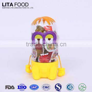 Confectionery sweets minions toys for mini fruit plastic jelly cup