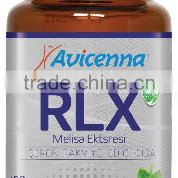 RLX Relax Soft Capsules Linden Flower Extract Herbal Supplement Anti-stress & Tranquilizer, Depression Herbal Extract Medicine