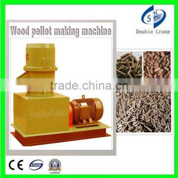 three roller flat die pellet machine for wood pellets