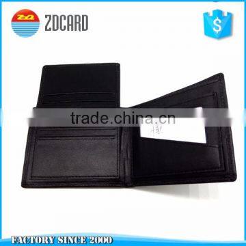 2017 hot selling genuine leather rfid blocking wallet