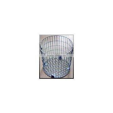 Spot welded galvanized metal wire basket for garden