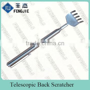 Retractable Metal Back Scratcher With Pocket Clip