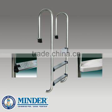 MU Series AISI 304 and 316 swimming pool stainless steel ladders/pool ladder for swim pools