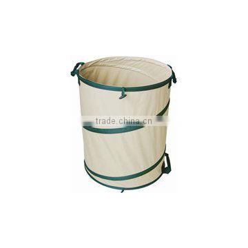 white and green pop up bag with three handles