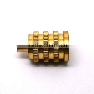 Factory Directly Sale Cnc Knurled Brass Inside Thread Machine Parts photo-6