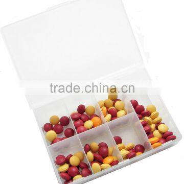 Best Sale Plastic 8 Compartments Pill Box With High Quality, Custom Color ,custom Size,OEM Orders Are Welcome