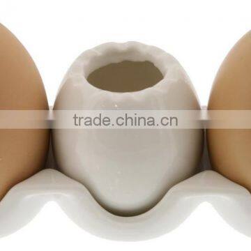 Salt and Pepper Shakers Ceramic Easter Egg 3 Piece Set photo-4