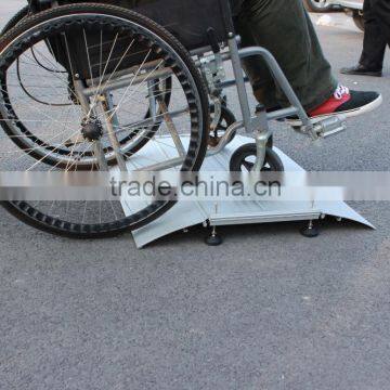 Customized Design Lightweight Aluminium Alloy Folding Wheelchair Ramp photo-3