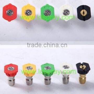 QXJ High pressure washing gasoline engine nozzles with 0 ,15,25,40,65degree spraying angle