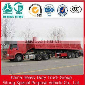 Chinese Factory 2016 New 80T Side Dump Semi Trailer online shopping