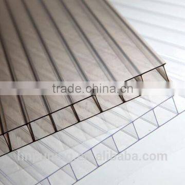 pc hollow sheet/Polycarbonate roofing sheet/sun sheet for Carport Canopy Skylight Greenhouse ten years quality