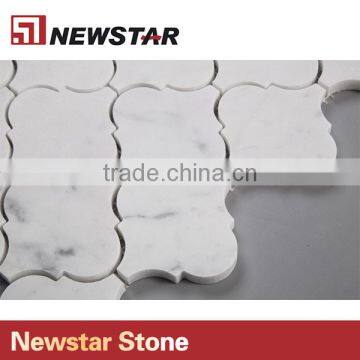 Newstar Italian White Carrara Arabesque Kitchen Bathroom Wall 12x12 Tile Mosaic photo-4