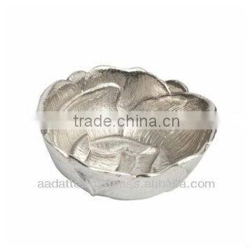 Tulip Siver Style Aluminium Bowl Handmade Alumnium Bowl