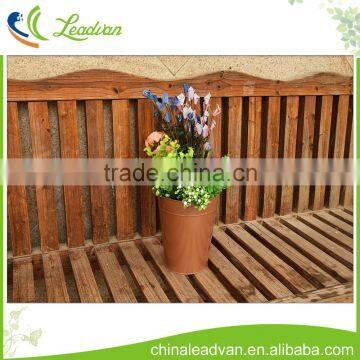 Cheap Hook Gold Galvanized Metal Outdoor Decorative Tall Wholesale Planters and Pots