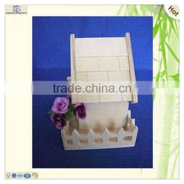 Custom Design Craft Unfinished Decorative Plywood Wooden Bird House photo-2