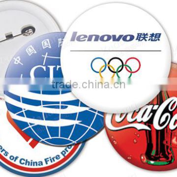 Promotional Button Round Shape Sublimation Badges With company logo